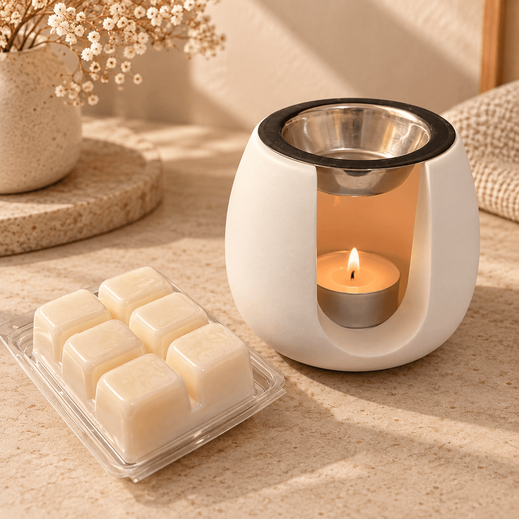 Detalle del Quemador Circular para Wax Melts HEBRA Essence