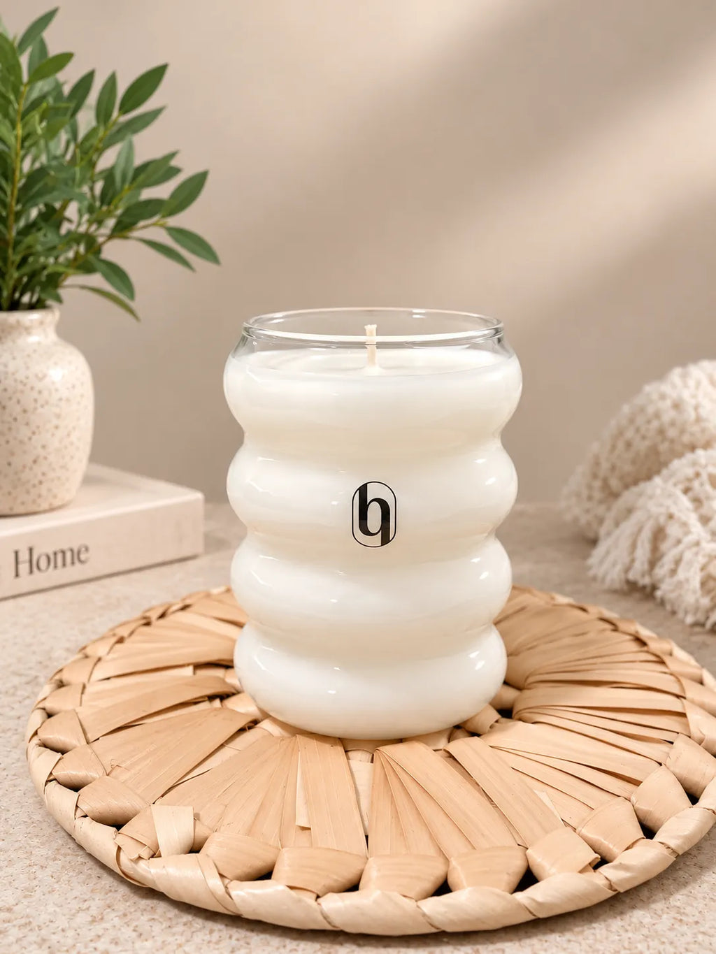 Vela aromática Flor de Lotos en vaso de diseño – Hebra Essence