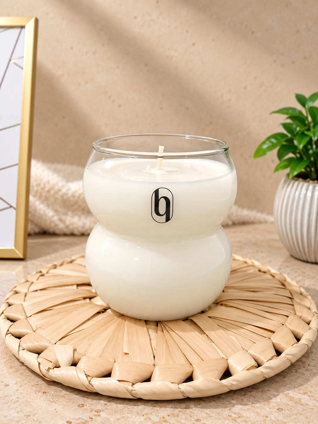 Vela aromática de lavanda en vaso de cristal – Hebra Essence