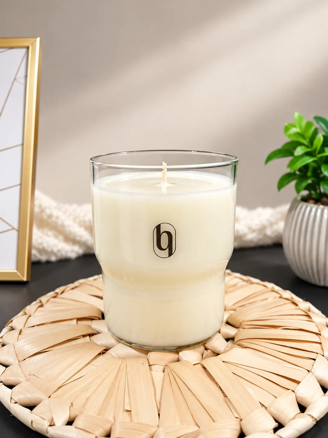 Vela de naranja y canela en vaso de cristal – Hebra Essence